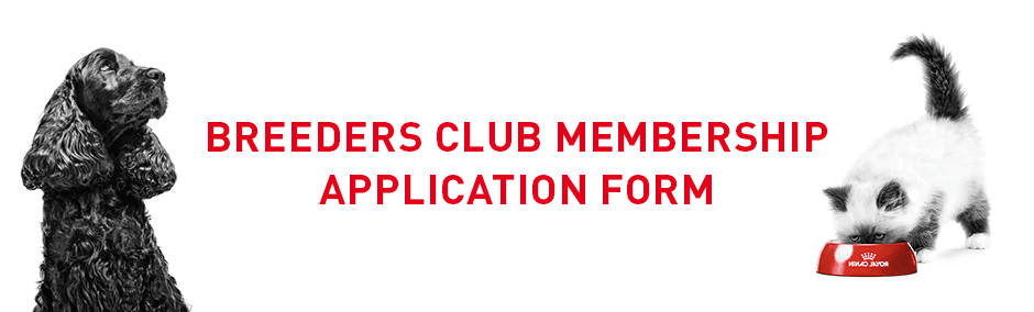 BREEDERS CLUB MEMBERSHIP APPLICATION FORM