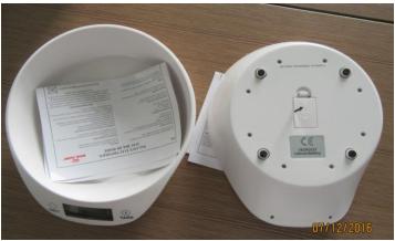 Weight Scale - Top and bottom